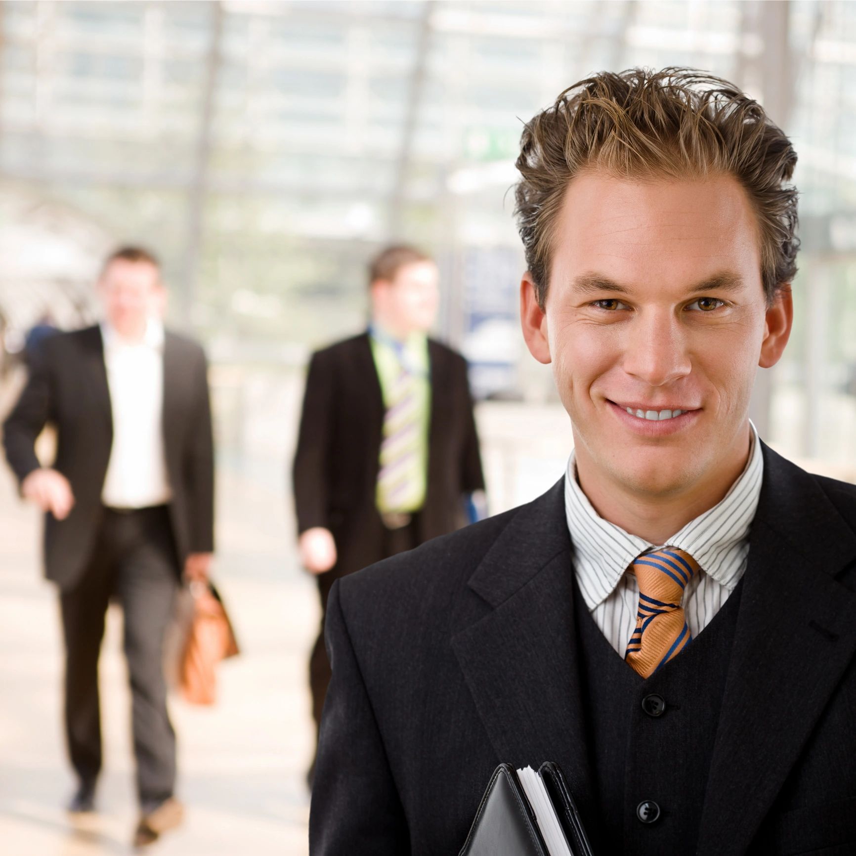 Portrait representing a satisfied business customer